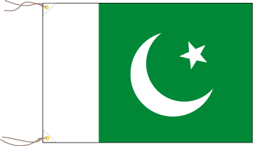 世界の国旗図鑑 - パキスタンの国旗 緑月旗(Sabz Hilali Parcham)